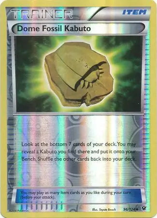 Fates Collide Dome Fossil Kabuto #96/124 reverse holo